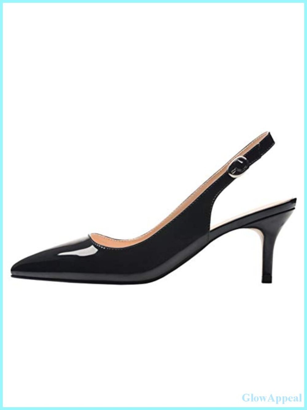 2.5" Kitten Heel Slingback Pointed Toe Pumps
